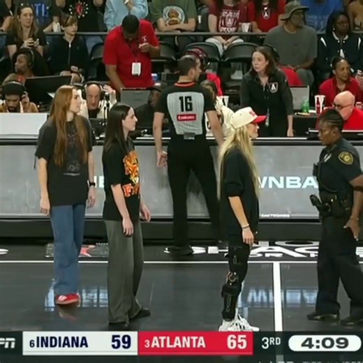 Sophie Cunningham, Caitlin Clark & Chloe Bibby with the police after the scuffle! | Queen Caitlin's
