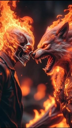 “When Ghost Rider's anger exploded… people were stunned to see the end of the Wolf Monster! 🔥😱”