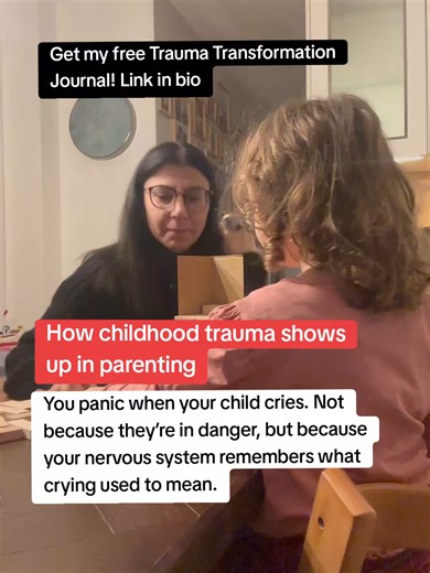 When you were a child, crying might have meant danger, rejection, or punishment, your body learned to associate tears with fear and alert. Now, when your child cries, your nervous system reacts the same way, even though they’re safe. Recognizing this pattern is the first step to responding calmly and breaking the cycle. #childhoodtrauma #generationaltrauma #cyclebreaker #cyclebreakers #therapy