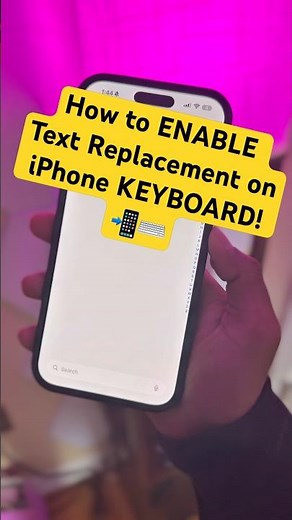 How to ENABLE Text Replacement on iPhone KEYBOARD! 📲 ⌨️ #iphone #apple #tech #ios