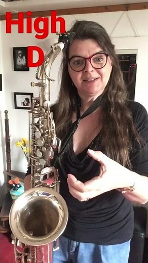 High D on ALTO SAX - palm key fingering and technique