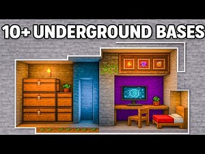 I Built a secret underound base in minecraft !!!