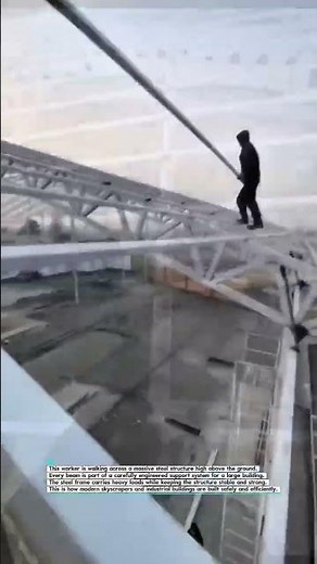 High-Rise Steel Structure Construction at Extreme Height #Construction #Steel #Skyscraper