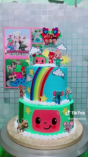 Powerpuff Girls Birthday Cake Showcasing Characters