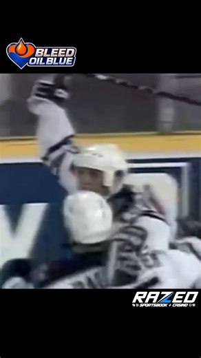 Game 3 1997 Oilers Overtime magic Kelly Buchberger wins it 🚨 #Oilers #nhl #hockey #stanleycup