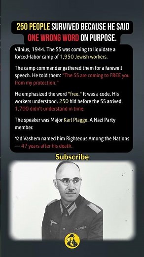 How a Nazi Officer Became Righteous Among Nations #ww2