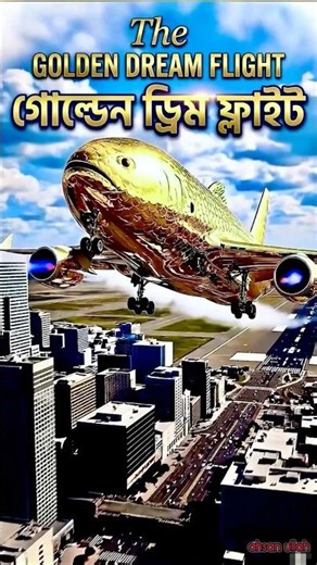 Golden dream takes flight..✈️#megaplane #aviation #airplane #giant #aiart #ai #viralshorts