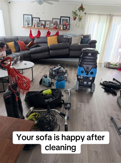 Your sofa is happy after cleaning #picosteamers #sofacleaning