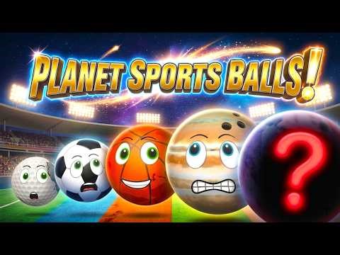 Planet Sports! ⚽ Planet Comparison Sports Balls | Solar System for Kids | Toy Time Town