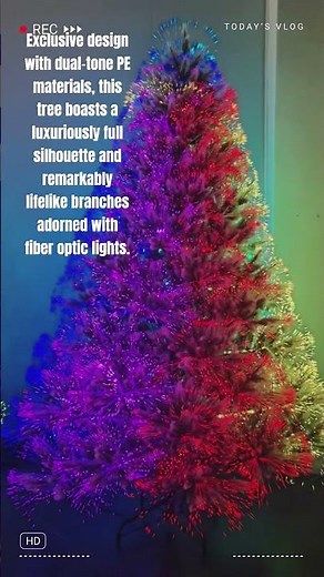 Exclusive design Fiber Optic tree, No need to decorate with this tree's built-in light show!