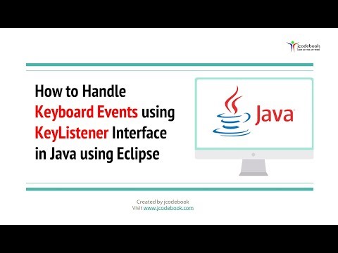 #79 How to Handle Keyboard Events using KeyListener Interface in Java using Eclipse