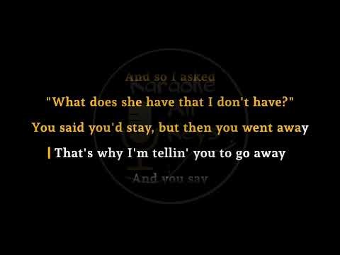 go away weezer E karaoke