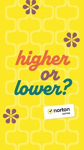 📣 Come on down!! 📣 Play our Higher or Lower cybersecurity trivia and guess whether the stats are higher or lower. 🤔 | Norton
