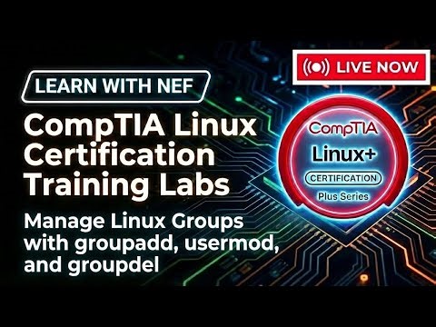 CompTIA Linux+: Manage Linux Groups with groupadd, usermod, and groupdel