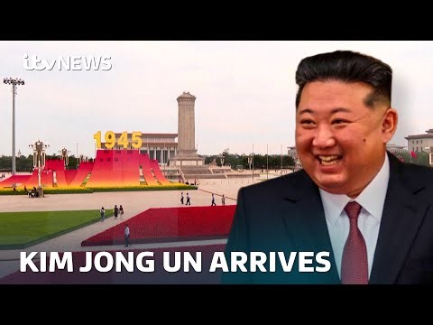 Kim Jong Un arrives in Beijing to join Xi and Putin for huge military parade | ITV News