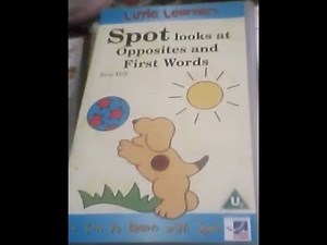 It's Fun to Learn With Spot: Opposites and First Words (1998 Reissue UK VHS)