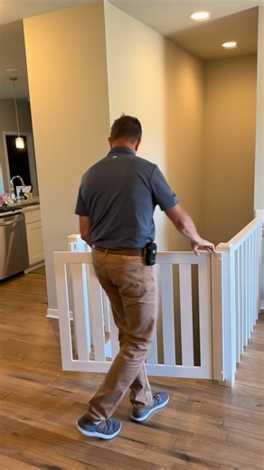 202K views · 518 reactions | Custom built & solid wood. Pressure-tested to 500 pounds yet removable. Shipping to all US states & Canada. Call 1-866-950-4283 to get yours just a few weeks! #SafetyGates #CustomGates #BabyGate #PetGate #ElderlyGates | Gatekeepers Custom Safety Gates | Facebook