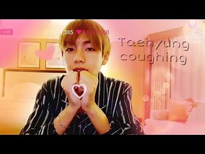 BTS - Taehyung (V) coughing at Vlive