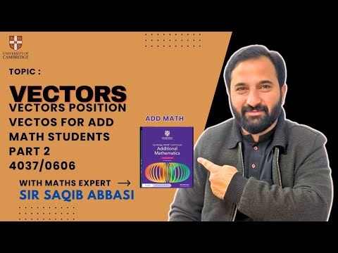 Add Math vectors position vector and unit vectors by sir Saqib Abbasi