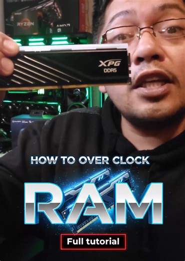 Replying to @mazzu_deskun HOW TO OVERCLOCK RAM Full TUTORIAL To use the full potential of your RAM you need to enable EXPO or D.O.C.P for AMD or XMP for Intel. There is also a way to lower your clock latency for a bit faster performance than advertised. #pc #GAMINGPC #pcgamer #RAM #JXPRO