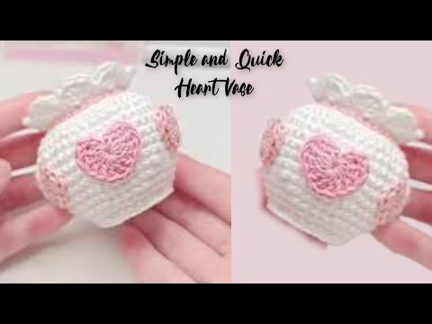 Crochet Mini Flowers Pot in 30 Minutes! Quick & Gorgeous Vase | Tutorial For Beginners