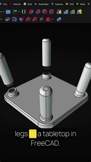 ⚙️ FreeCAD Assembly Tutorial - FreeCAD Assembly Workbench Tutorial - FreeCAD 1.1 Tutorial | #Shorts