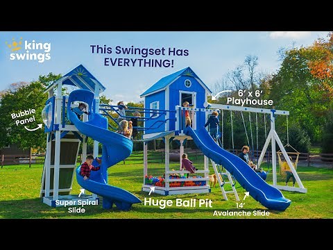 The Chateau Playhouse Swing Set
