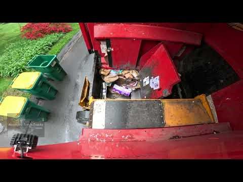 Split Body Trash/Recycle Hopper view (H94)
