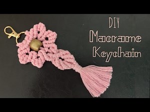 DIY Macrame Flower Keychain | Step by Step Tutorial