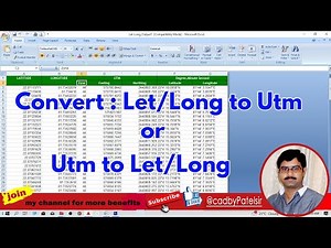 Convert Coordinate From Lat-Long To UTM & UTM To Lat-Long @cadbypatelsir