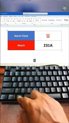 How to Use Alarm and Watch Icons Correctly #productivity #keyboard