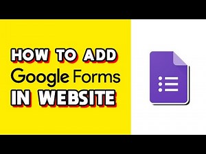 How to Add Google Form in Website! (Quick & Easy)