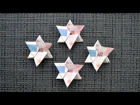 Euro Origami KLEINER STERN Geldgeschenk GELD FALTEN | Geschenk | Little Money STAR | Tutorial