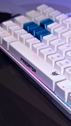 Kev McMillan on Instagram: "Predators Compact Powerhouse The Predator Aethon 330 might be small, but it hits hard. Crisp Kailh Blue switches, flawless performance, and RGB that just slaps. Wired or Bluetooth — it switches instantly and handles everything without missing a beat. Solid build, clean look, and perfect for tight setups or gaming on the go. For the price, this thing punches way above its weight. 🔥 Small keyboard. Big impact. 🔥 Thanks @acer_gb @predator_uk @acer & @chillibobpr #Preda