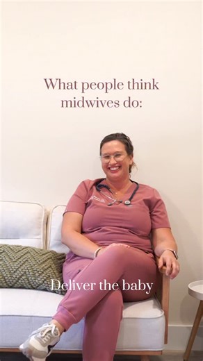 What many people think midwives do: Deliver the baby. What midwives actually do: So much more. Midwives provide ongoing care throughout pregnancy, offering education, monitoring, and support as your body changes. They take time to build relationship, listen deeply, and help families understand their options so decisions feel informed and grounded. During labor, midwives support the natural physiology of birth, assess how both parent and baby are doing, offer guidance, reassurance, and hands on c