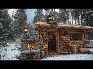 Build A Rustic Log Cabin In The Woods: A Warm Shelter Against The Snow