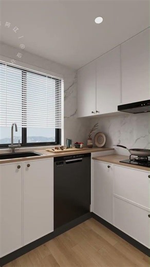 This is the open kitchen that young people love to install #KitchenLayout#OpenKitchen #KitchenLayout