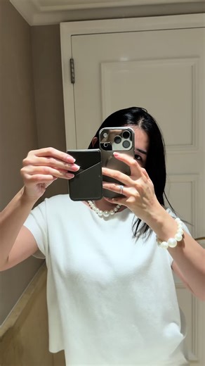 Magnetic Phone Stand with Leather Card Holder