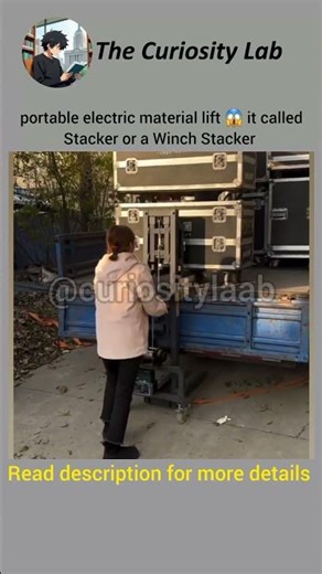 Stacker or a Winch Stacker😱 uses for loading and unloading stuff #shorts #stacker #winchstacker