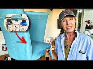 Painting Your #Leather Chair using #ACRYLIC PAINT! EASY DIY