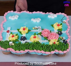 15K views · 110 reactions | Beautiful Birthday Cake #cake #birthdaycake | Southern Cake Bakery | Facebook