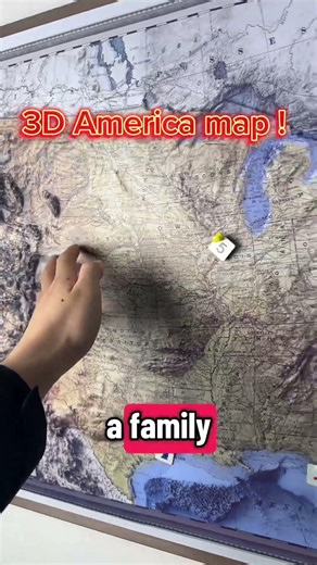 Feel America in 3D 🇺🇸 | The Ultimate USA Wall Map#3DMap #USAMap #HomeDecor #Geography #GiftIdeas