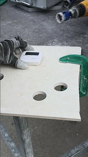 Drills Hard Tile in Seconds – No Skipping #drillbit #tile