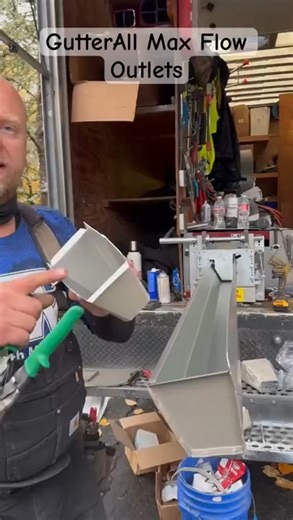 Gutter All on Instagram: "Tired of overflowing gutters destroying your home? The GA Max Outlet is engineered to eliminate clogs, prevent water damage, and keep your gutters flowing perfectly—even in the heaviest rain. Watch how this professional-grade outlet transforms problem gutters into reliable protection. Why the Max Outlet is the ultimate gutter upgrade: Easy retrofit installation: Upgrades existing gutters without full replacement—fast install, immediate results. Ready to stop gutter over