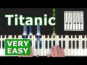 My Heart Will Go On - Titanic - VERY EASY Piano Tutorial - Celine Dion (Synthesia)