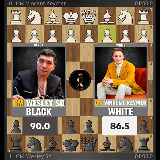 22K views · 276 reactions | Welsey So's Wild Rook Sacrifice Dismantles Vincent Keymer - Speed Chess Champion 2025, Round 24 | Chess Infinity | Facebook
