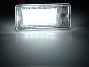 AUTOXBERT LED License Plate Lights Tag Lamp Replacement for Audi A3 A4 A6 A8 S3 S4 S6 S8 Q7 RS4 RS6, 2 Packs Set, No Error&6000K White