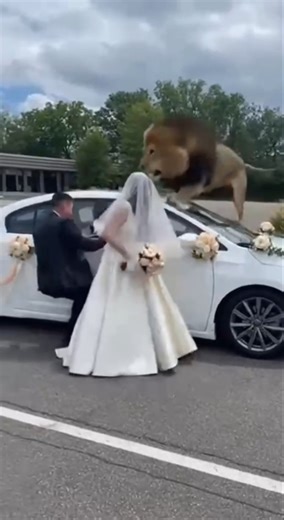 lion attack groom Infront of his bride in south Africa