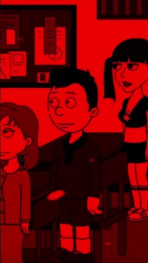 Classic Caillou and Stephanie misbehave in detention and get screamed at by Miss Martin😱 #goanimate