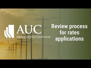 Overview of the AUC review process for rates applications